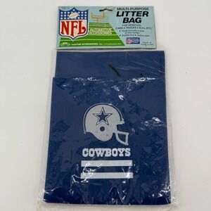 Vintage NFL Dallas Cowboys Car Litter Bag Trash Bag Auto Accessory NOS